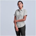 Ladies Short Sleeve Nottingham Shirt - White 4XL