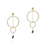 Celestial Compas Earrings - 18KT Yellow Gold Vermeil