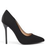 Black Lycra Court Heels
