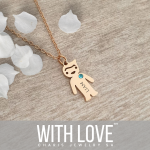 Maya Personalized Necklace Rose Gold Stainless Steel 45-50CM Chain Ready In 3 Days