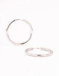 Surgical Steel Polished Hoop Earrings