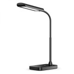 Taotronics LED 386 Lumen Desk Lamp With Flexible GOOSENECK|75 MODES|7 Brightness Levels|touch Dimmer – Black