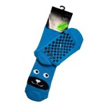 Kids Turq Woof Long Slipper Socks Medium - Factory Plaza