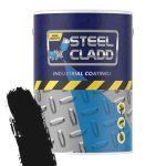 Steel Cladd Quick Dry Enamel Matt Black 1L