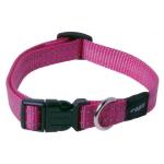 Rogz Utility Reflective Classic Collar - Fanbelt Large Pink