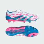Adidas Unisex Predator Elite Fg Soccer Boots In Cloud White Solar Blue Solar Pink - Cloud White Solar Blue Solar