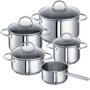 & 39 Ravenna& 39 5-PIECE Pot And Pan Pro-set Oven & Dishwasher Safe Silver