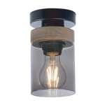Tina Ceiling Fitting Light Black And Natural