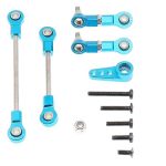 Treehobby 5PCS Metal Front Steering Link Rod Servo Link Linkages With 28T Servo Arm Compatible With Wltoys 1 28 284131 K969 K979