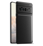 Olixar Google Pixel 6 Pro Premium Slim Carbon Fibre Case Black
