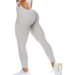 Zazi Apparel Anti Cellulite Honeycomb Scrunchbum Yoga Pants Leggings - Black