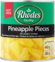 Rhodes Pineapple Pieces In Light Syrup Fruits
