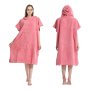 Quick Dry Hooded Towel Robe With Pocket For Swimming Surfing And Outdoor Activities - Unisex One Size