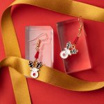 Festive Reindeer Novelty Earrings Assorted Styles - Reindeer Heads