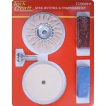 Tork Craft Polishing Buffing & Compound Kit 5PC With Felt Buff For Drills