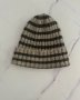 Country Road Grey Striped Knitted Beanie One Size