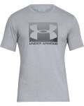Men's Ua Boxed Sportstyle Short Sleeve T-Shirt - Steellightheather graphite black Md