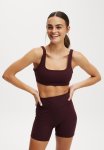 Cotton On Reform Rib Crop - Dark Oak