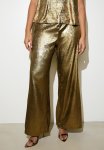 Co-ord Metallic Wide Leg - Gold