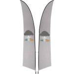 3M Legend Sublimated Arcfin Double-sided Flying Banner 1 Complete Unit