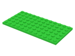 Parts Plate 6 X 12 3028 - Bright Green