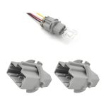 Yourkar 2 Pcs Car Rear Tail Light Brake Lamp Socket Oem 33515S50003 Turn Signal Light Plug Holder Replacement Tail Light Socket