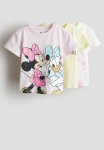 3-PACK Printed Jersey Tops - Light Pink Minnie Mouse