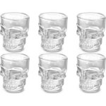 Skull Shape Shot Glasses Set Of 6