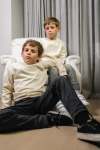 Kids Fleece Pullover In Cr Me - 7-8