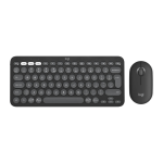 Logitech Pebble 2 Combo Wireless Keyboard And Mouse Graphite 920-012239