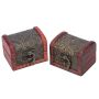 Handmade Vintage Wooden Jewelry Storage Box 2PC MINI