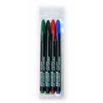 Ohp Water-sol. Markers Wallet Of 4 M 0.8MM - Black Red Blue Green