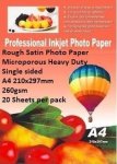EBOX Rough Satin Photo Paper