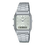 Casio Retro Ana Digi Silver Dial - Silver