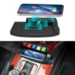 Car Qi Standard Wireless Charger 15W Quick Charging For Ford Mustang 2015-2021 Left Driving