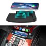 Car Qi Standard Wireless Charger 15W Quick Charging For Ford Mustang 2015-2021 Left Driving