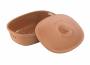 R Mertopf Medium Oval Bread Bin Ceramic Terracotta 30 X 21 X 15 Cm