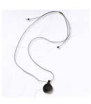 Wooden Bottle Pendant Necklace - Black Free