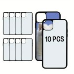 10PCS Popular Heat Transfer 2D Sublimation Phone Cases Blank For Iphone 8 11 12 13 14 15 Pro Max IP15 Pro 15