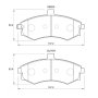 Kbc Brake Pads Front For Hyundai Kia - Spares Direct