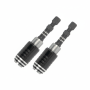 Quick Change 1/4-INCH Bit Holder 65MM For Power Drills & Impact - 2 Pack