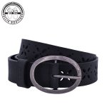 Ladies Floral Cut Out Belt - Black - 3XL