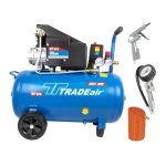 50L Air Compressor Direct Drive 1.1KW 1.5HP 220V + 3PC Air Tool Kit MCFRC117