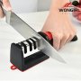 Knife Sharpener 4 Stages Professional Kitchen Sharpening Stone Tungsten Diamond Ceramic Sharpener Tool