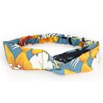 GREE N And Orange Floral Knot Headband