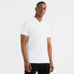 Mens White Pique Golfer