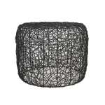 Emporium Resin Ottoman Black