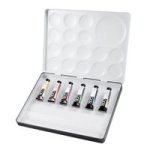 Qor - Watercolour Paint - Introductory Set Of 6 Earth Colours - 5ML Tubes