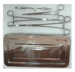 Surgical Vascular Clamps Set With Tray