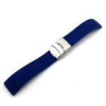 Kd 22 Mm Waterproof Silicone Rubber Wrist Watch Strap Navy